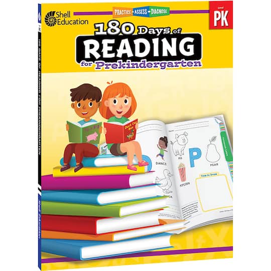 Shell Education 180 Days of Reading Workbook, Grade PreK | Michaels®